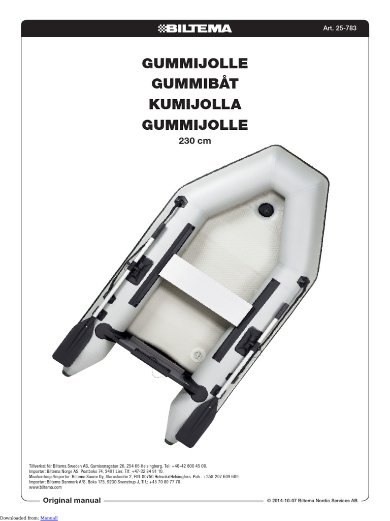 Biltema 25-783 Boat | PDF