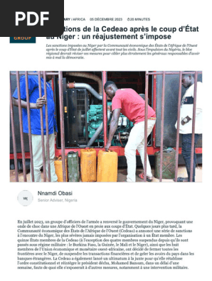 Sanctions de La Cedeao Après Le Coup D'état Au Niger | PDF