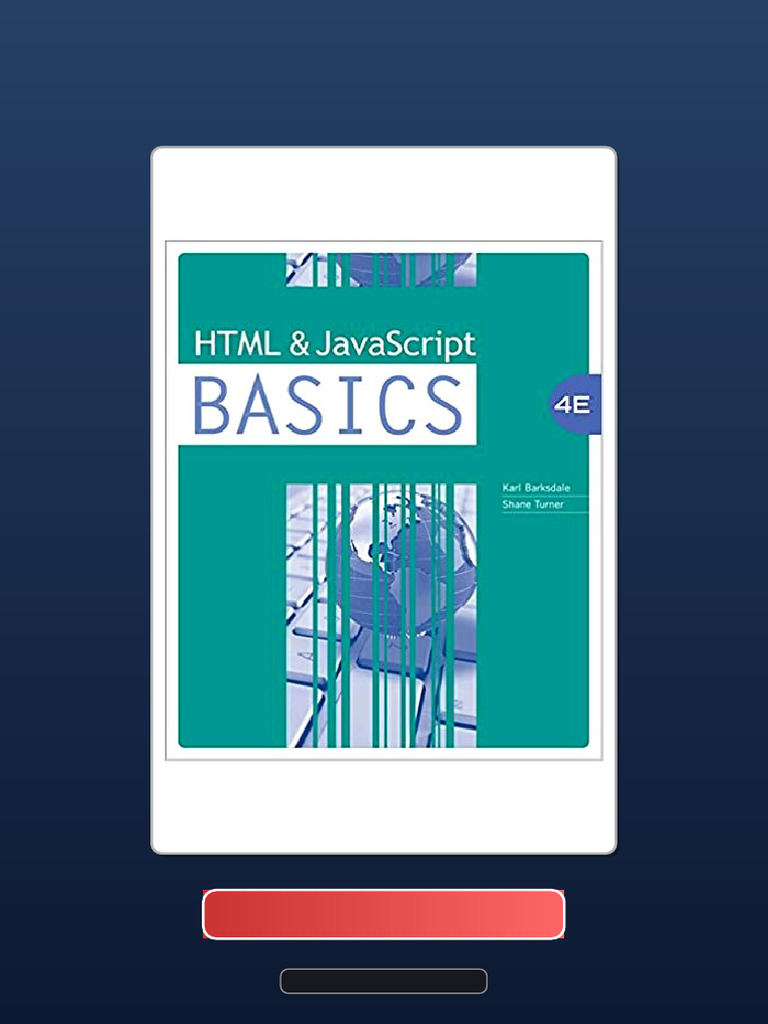 HTML and JavaScript BASICS 4th Edition by Karl Barksdale Ebook and ...