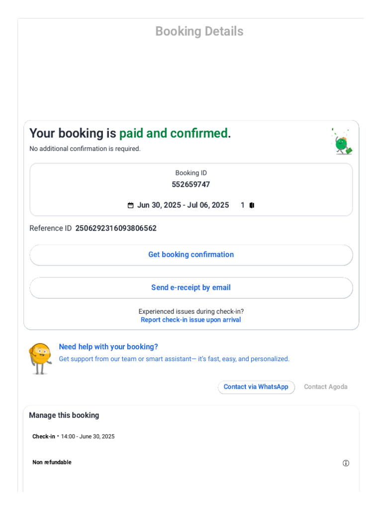 Confirmed Booking Details for El Ghanami Hotel | PDF | Payments
