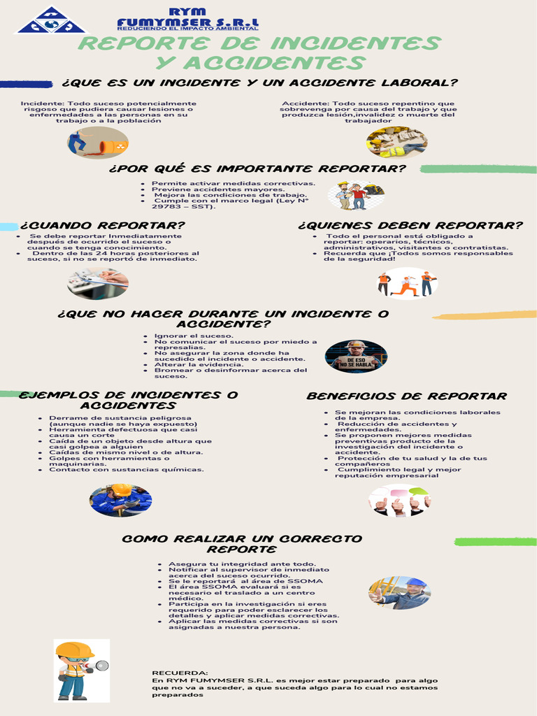 Guía para Reportar Incidentes Laborales | PDF