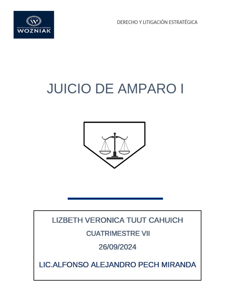 Juicio de Amparo: Partes y Principios | PDF | Ley procesal | Derecho ...
