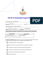 ApplicationForm SUT PhDScholarshipProgram