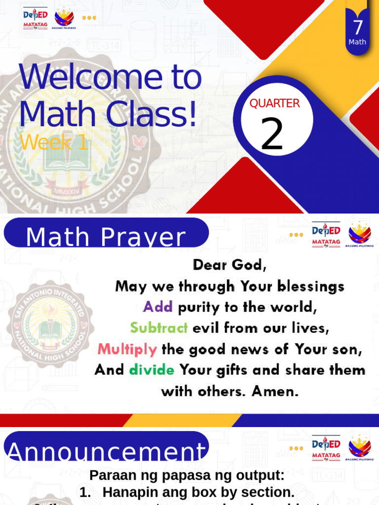 MATH 7 W8 Lesson 1 2 Operation of Rational Numbers | PDF | Arithmetic ...