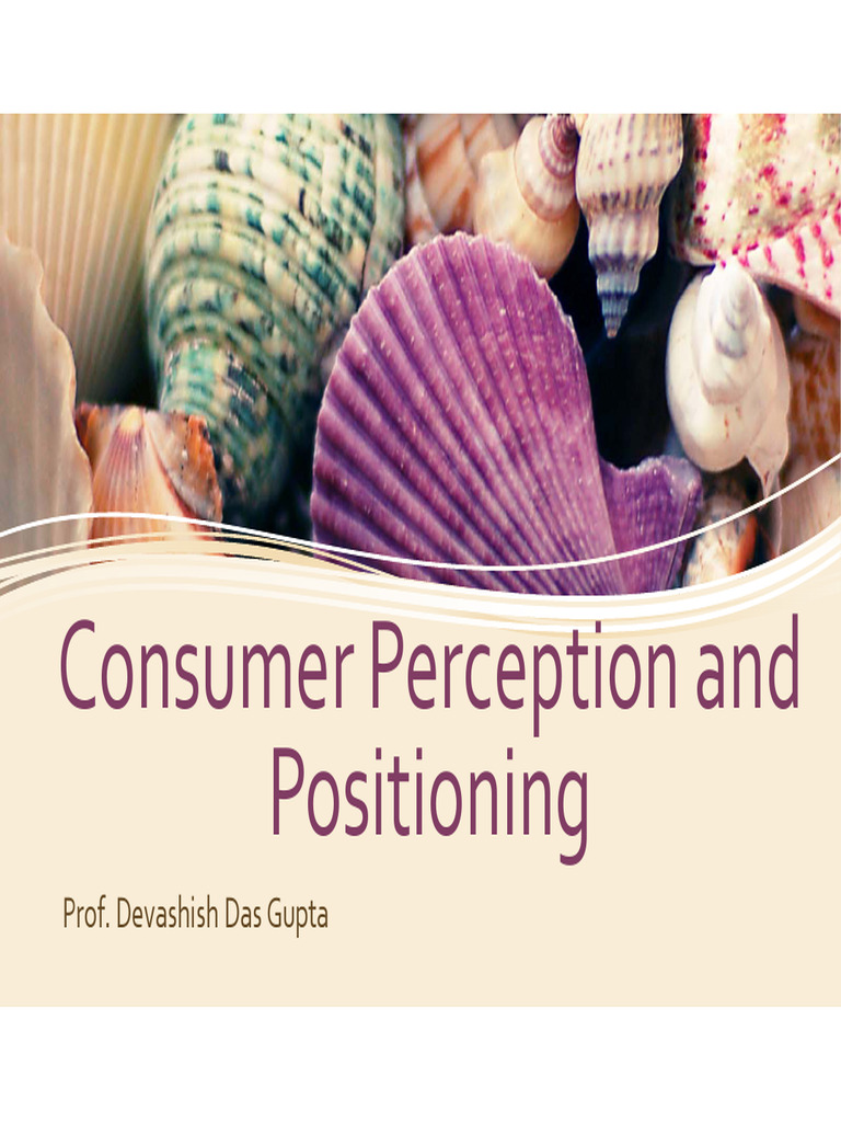 Understanding Consumer Perception | PDF | Senses | Perception
