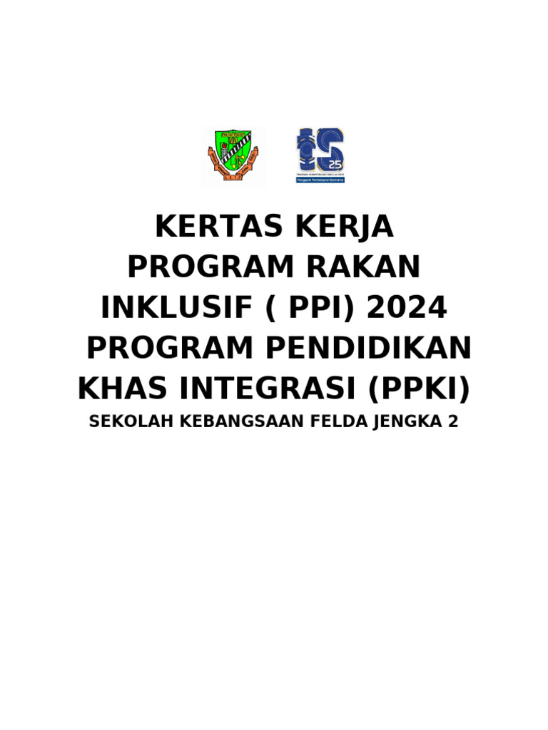 Program Rakan Inklusif PPKI 2024 | PDF