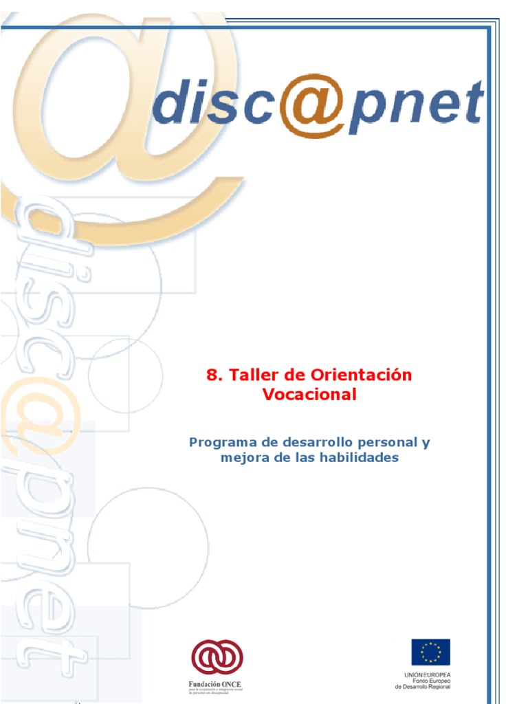 Taller de Orientación Vocacional | PDF | Toma de decisiones | Conocimiento