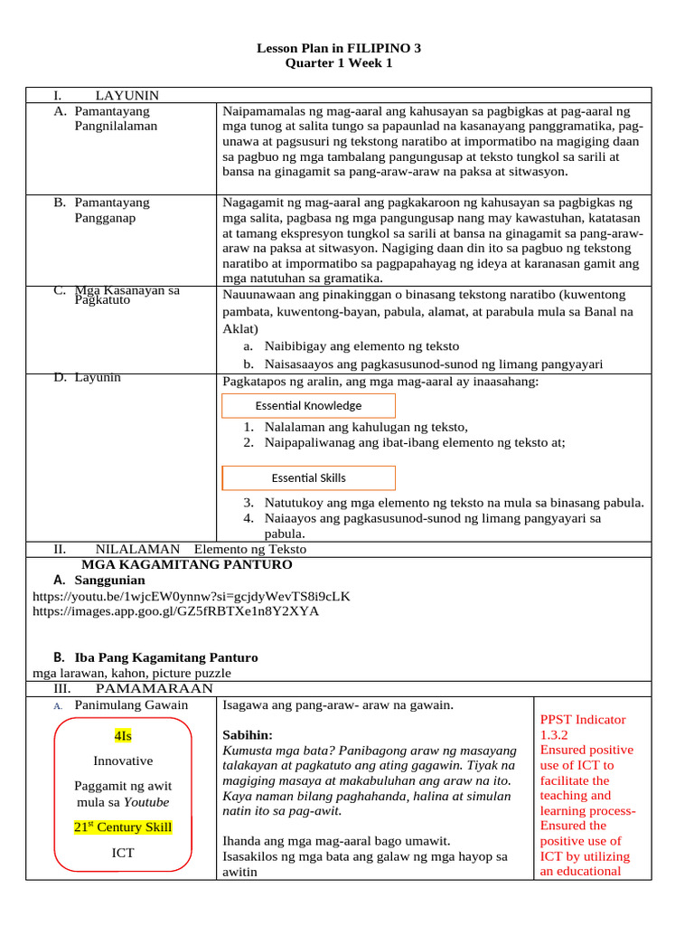 Lesson Plan Sample Output | PDF