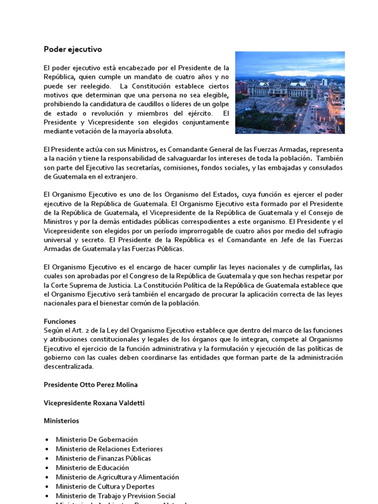 3 Poderes Estado de Guatemala