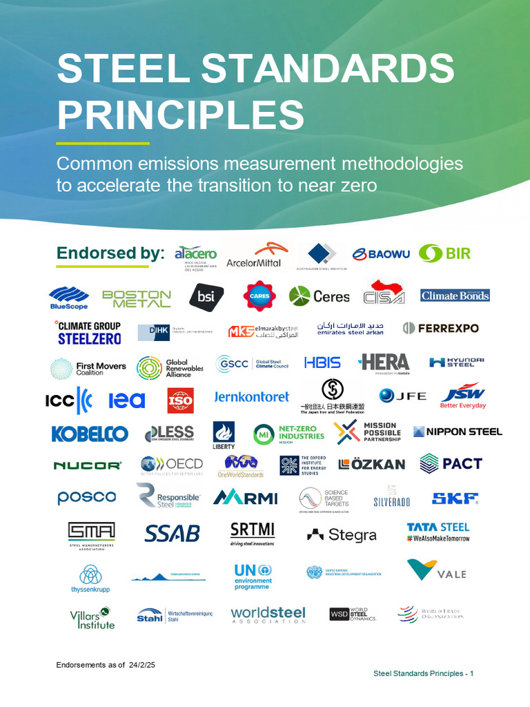 Sustainable Steel Emission Standards | PDF | Climate Change Mitigation ...