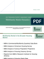 2012 PM Summit Jamie Woodwell MBA Multifamily Market Dynamics