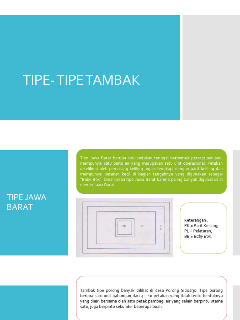 Jenis-jenis Tambak Berdasarkan Tipe | PDF