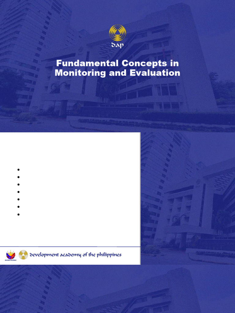 Monitoring and Evaluation Fundamentals | PDF | Evaluation | Statistics