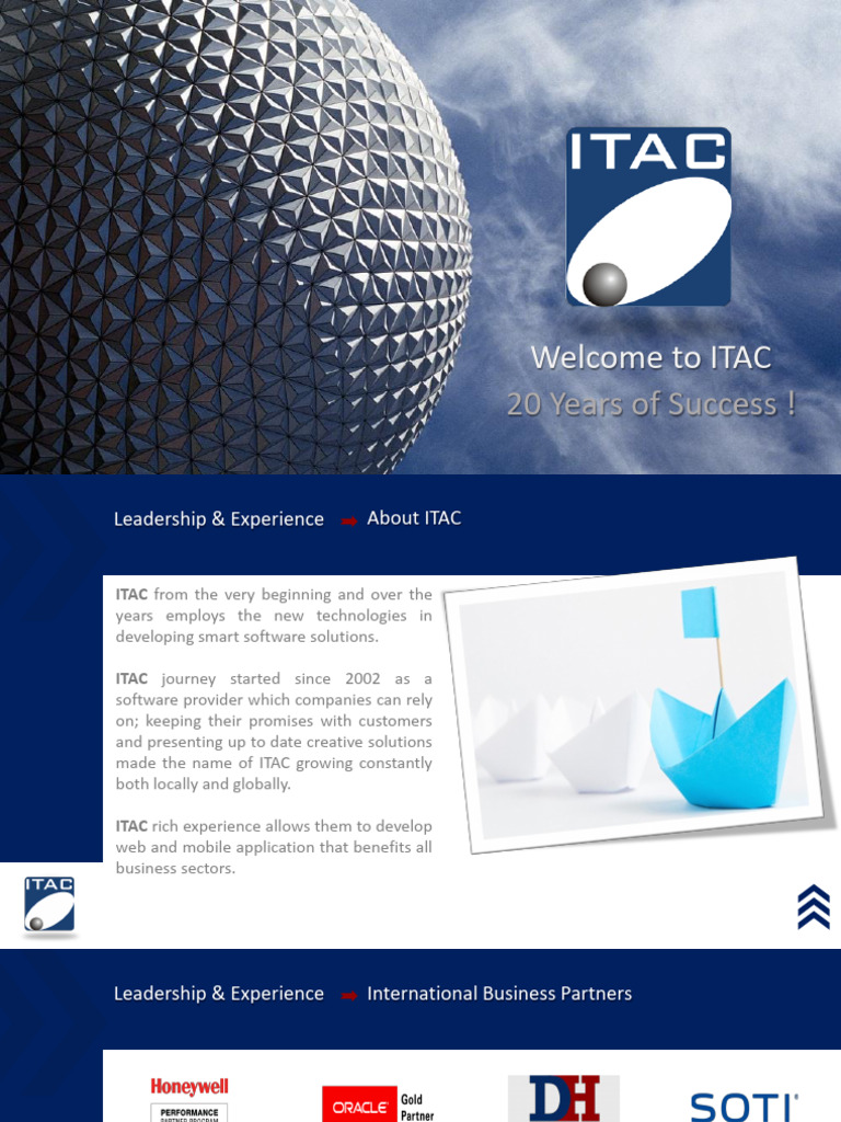 ITAC: 20 Years of IT Solutions Excellence | PDF | Cloud Computing ...