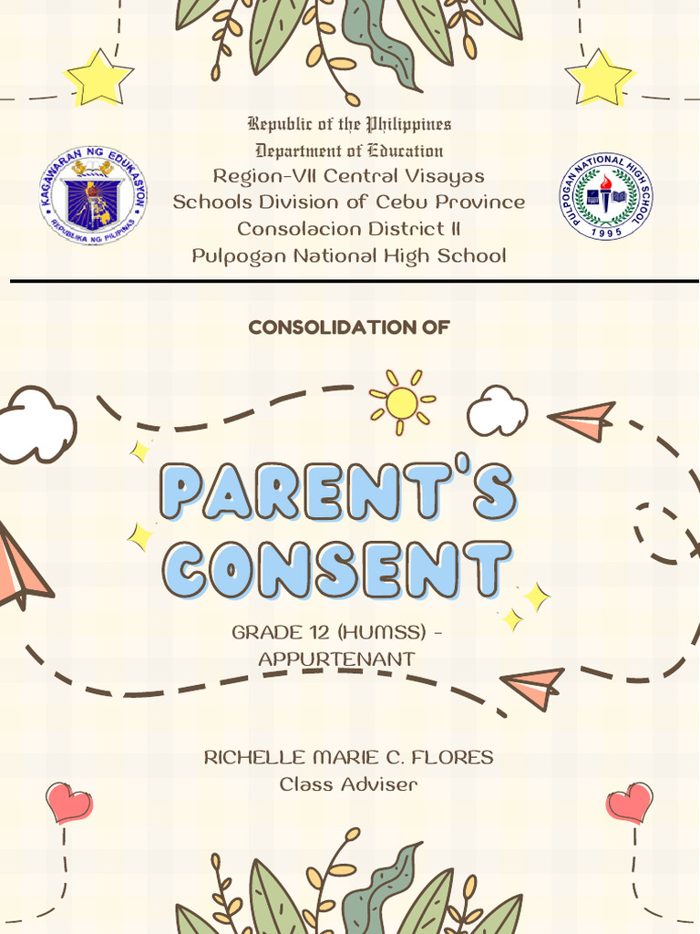 Grade 12 Parent's Consent Form | PDF