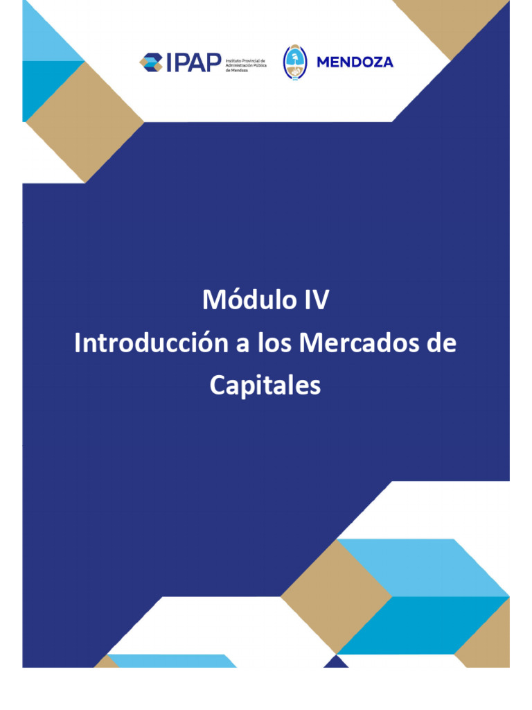 Introducción al Mercado de Capitales | PDF | Inversiones | Compartir ...