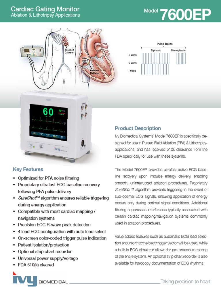 Ivy Biomedical Model 7600EP Overview | PDF | Electrocardiography ...