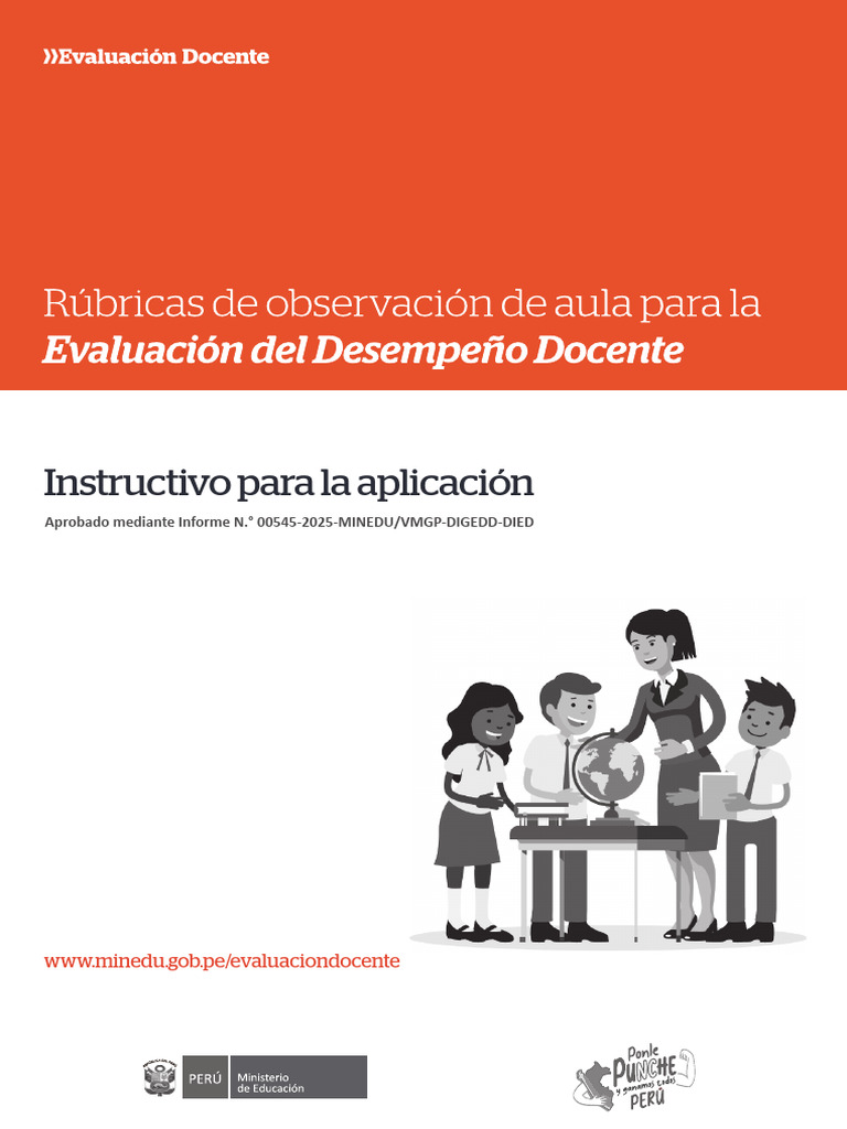 Instructivo Evaluación Docente 2025 | PDF | Enseñando | Salón de clases