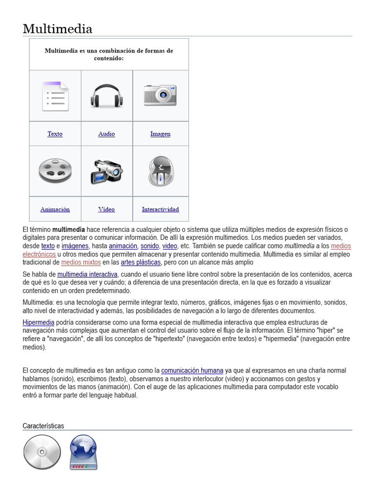 TRABAJO | PDF | Multimedia | Informática