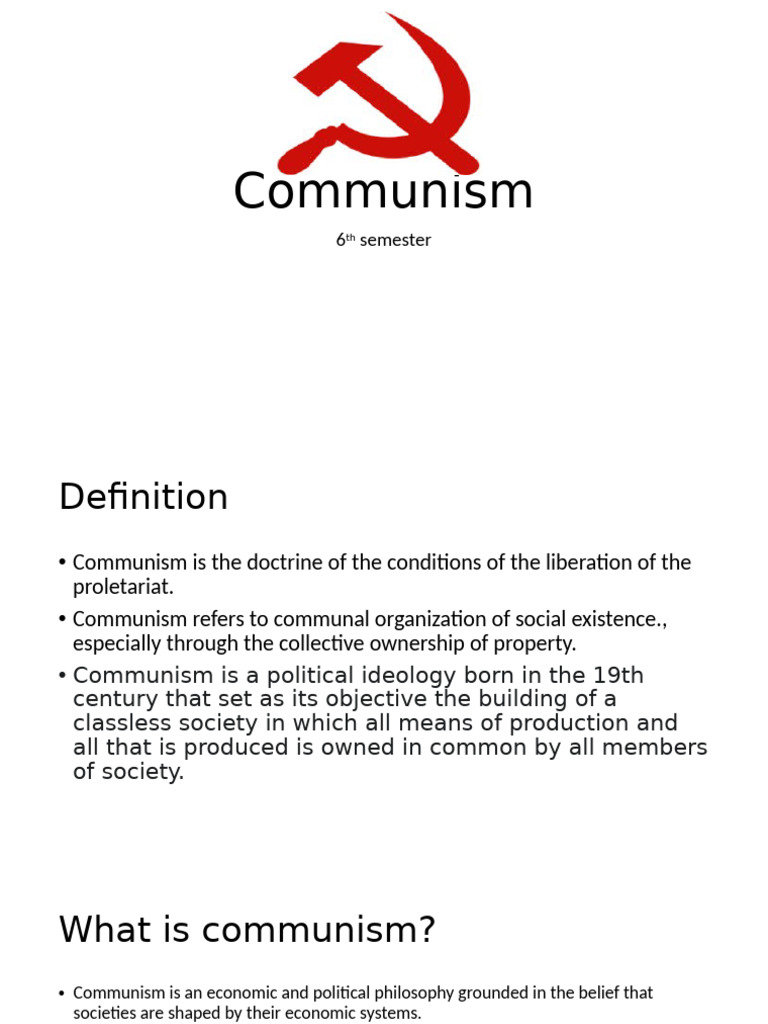 Understanding Communism: Key Concepts | PDF | Communism | Socialism