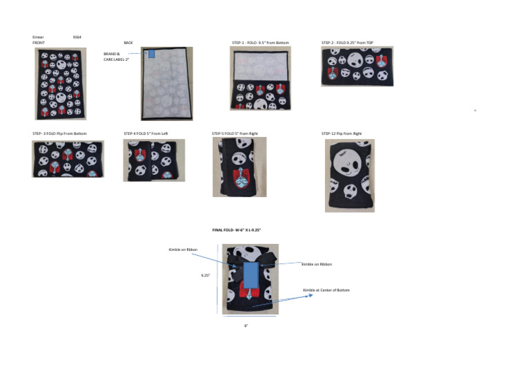 Towel Folding Instructions Guide | PDF