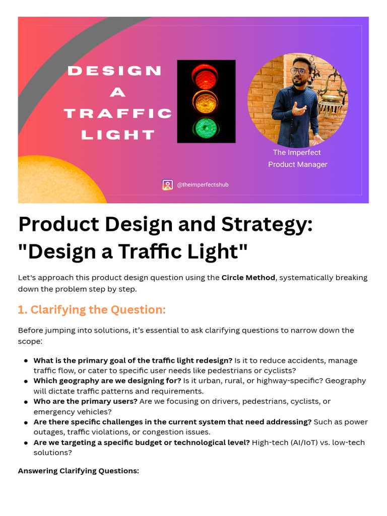 Smart Traffic Light Design for India | PDF | Traffic | Traffic Light