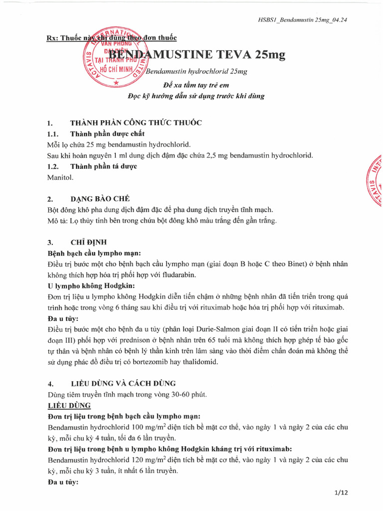 Bendamustine | PDF