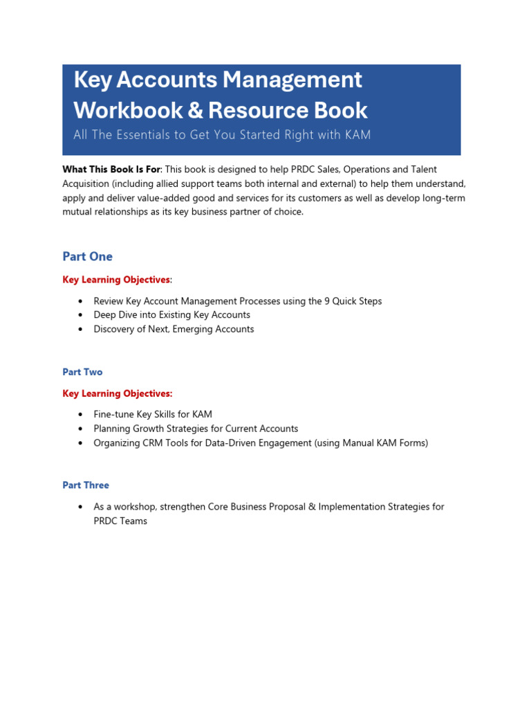 Essentials of Key Accounts Management | PDF | Sales | Swot Analysis