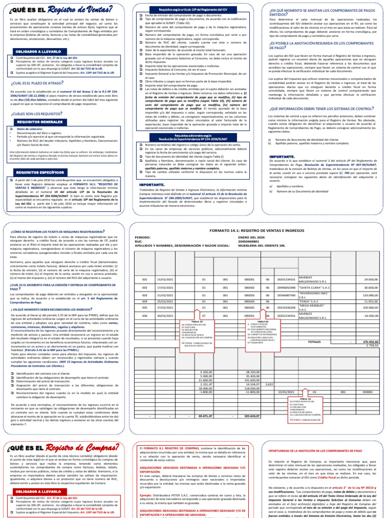 Registro de Ventas y Compras | PDF | Contabilidad | Impuestos