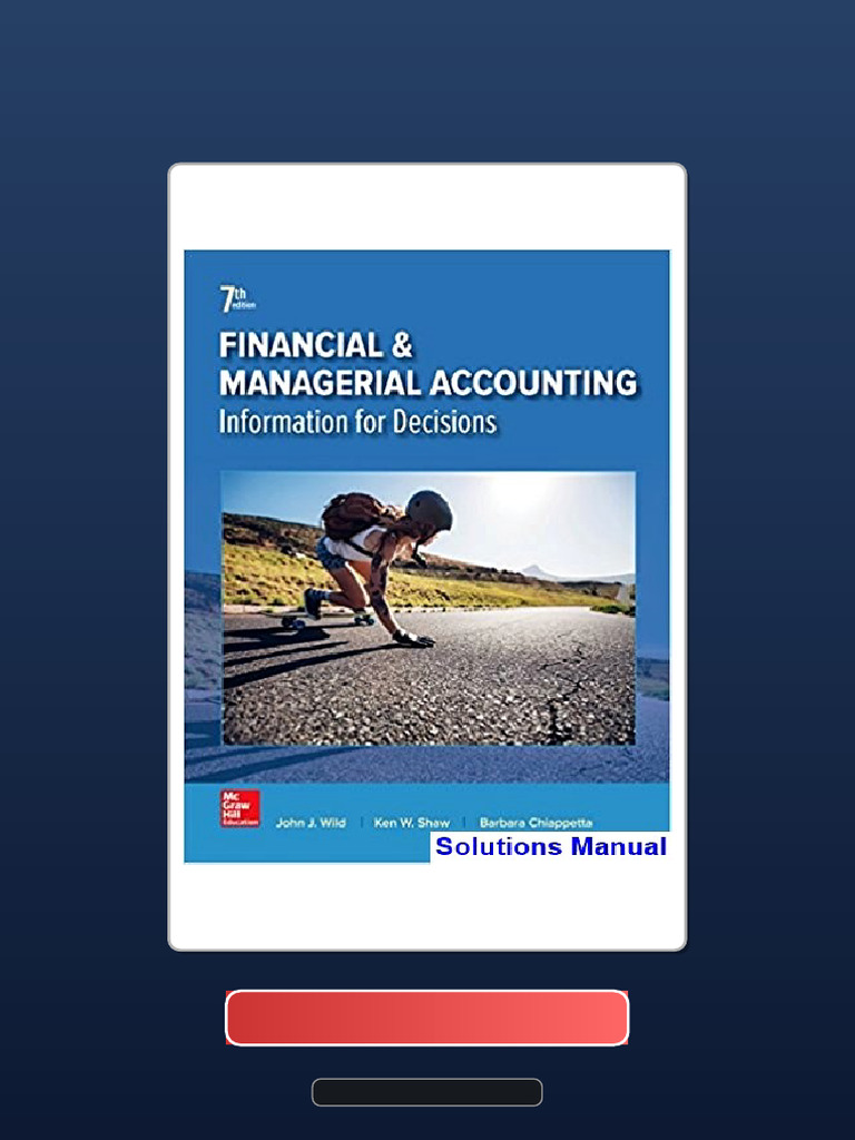 Financial and Managerial Accounting 7th Edition Wild Ebook and TestBank ...