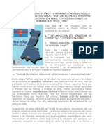 Rafael Evita Ika: FASE V- DEL MACABRO PLAN DE EXTERMINIO CONTRA EL PUEBLO NDÔWÉ EN GUINEA ECUATORIAL- “IMPLANTACIÓN DEL SÍNDROME DE ESTOCOLMO, OCUPACIÓN FANG, Y PROCLAMACIÓN DE LA GUINEA ECUATORIAL FANG” 