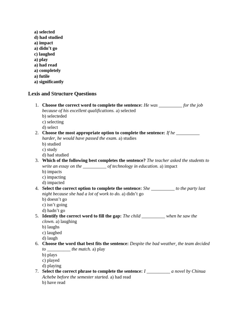 English Language Practice Questions | PDF | Narration | Earth