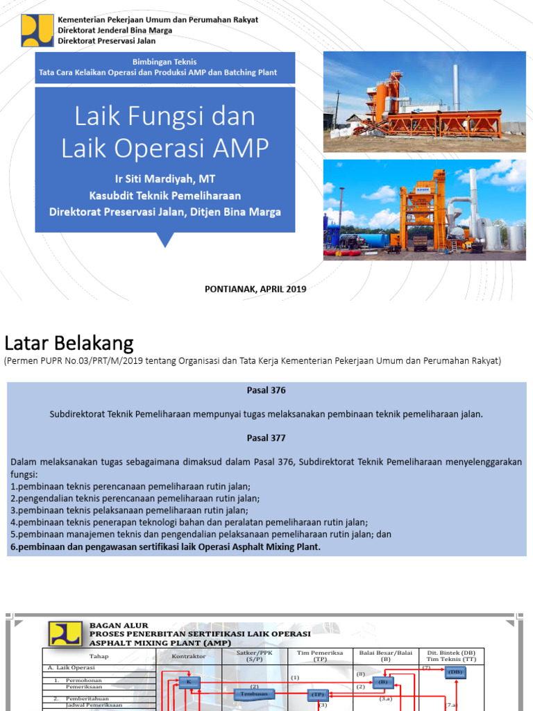 Laik Fungsi Dan Operasi AMP | PDF