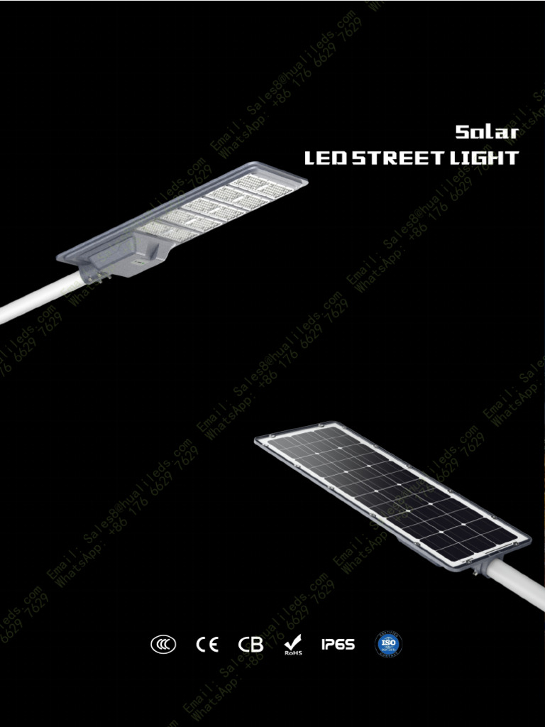 Spec Sheet HL-SST01 All in One Solar Street Light | PDF