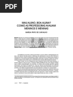 avaliação de meninos e meninas