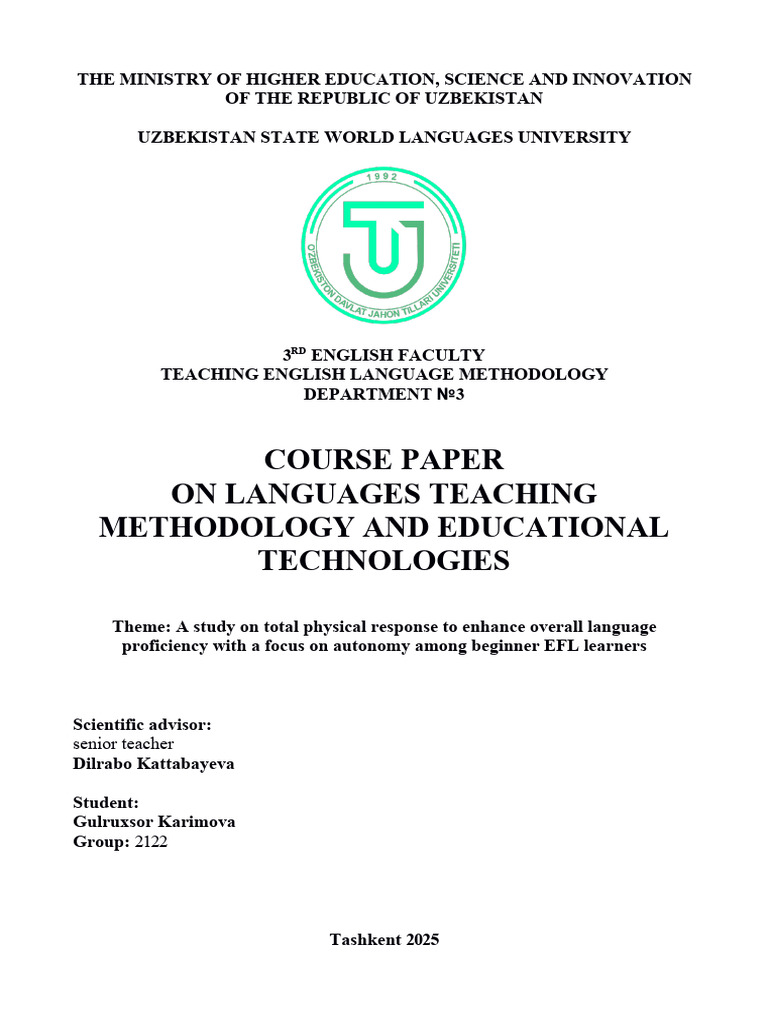 Enhancing EFL Writing with GTM and Digital Tools | PDF | English As A ...