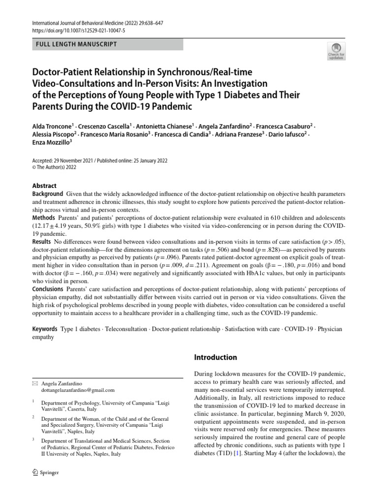 2021 Article 10047-2 | PDF | Glycated Hemoglobin | Diabetes Management