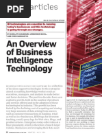 An Overview of Business Intelligence Technology