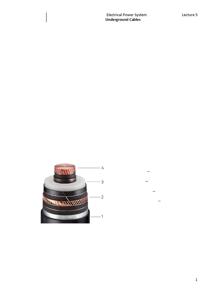 Underground Power Cables Overview | PDF | Insulator (Electricity ...