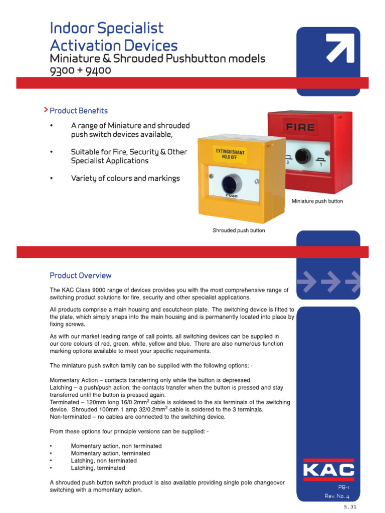GA Push Button | PDF