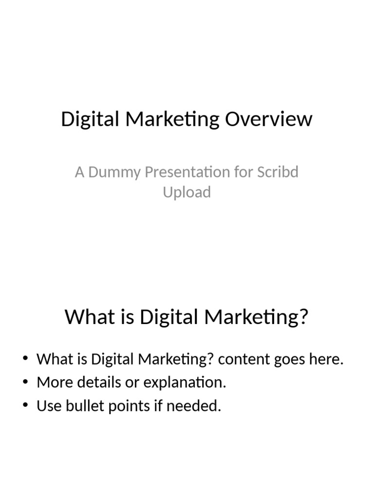 Digital Marketing Essentials Overview | PDF
