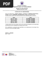 DepEd Certificate of Undertaking 2024 | PDF