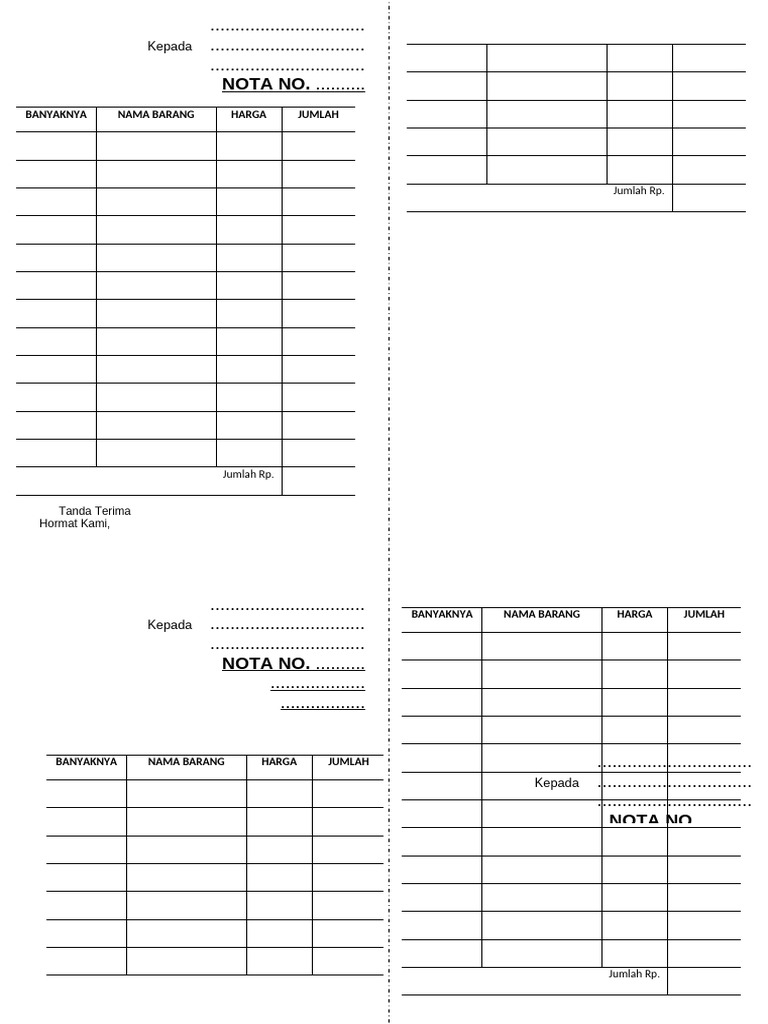Nota Kosong Paperid | PDF