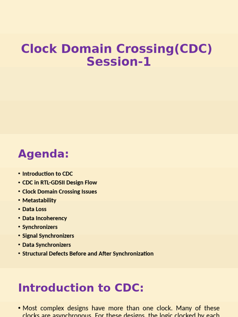 CDC Analysis in Asynchronous Designs | PDF | Computer Engineering ...