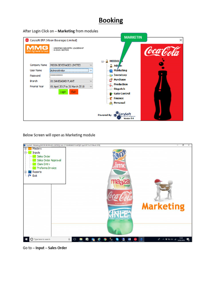 Sales Order Booking Process Guide | PDF