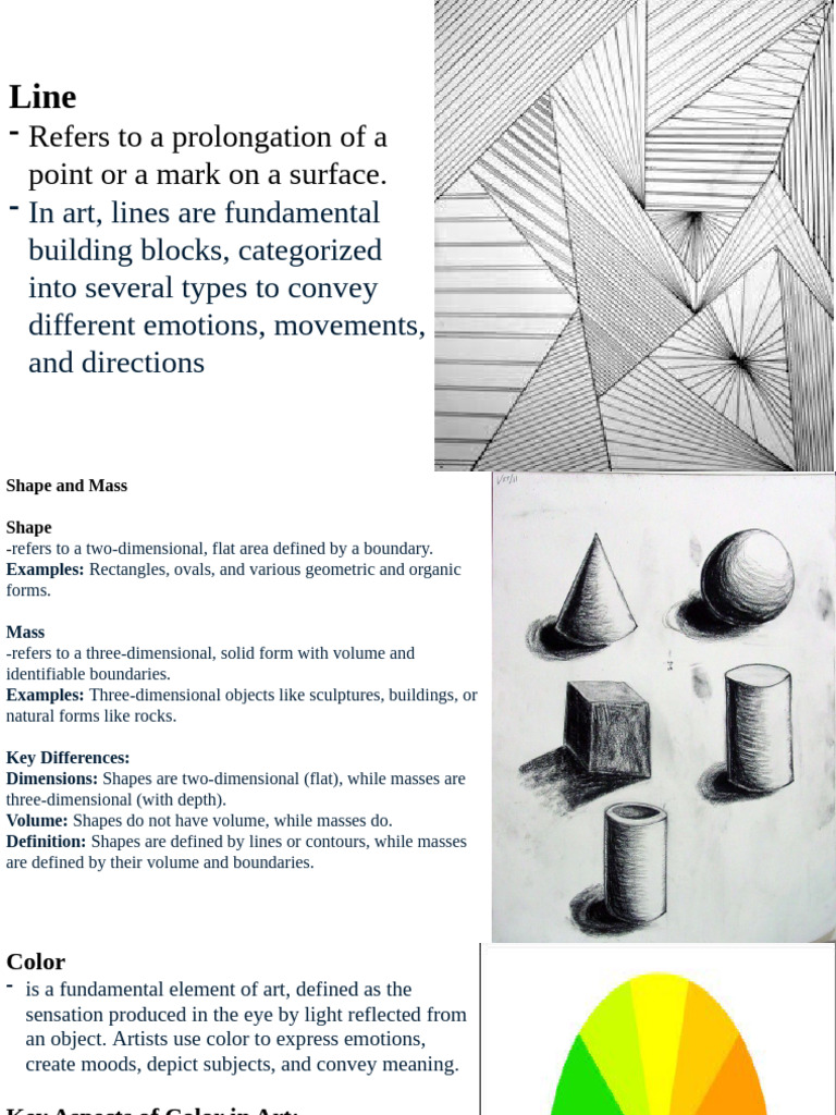 Art Elements: Line, Shape, Color, Texture | PDF | Color | Graphic Design