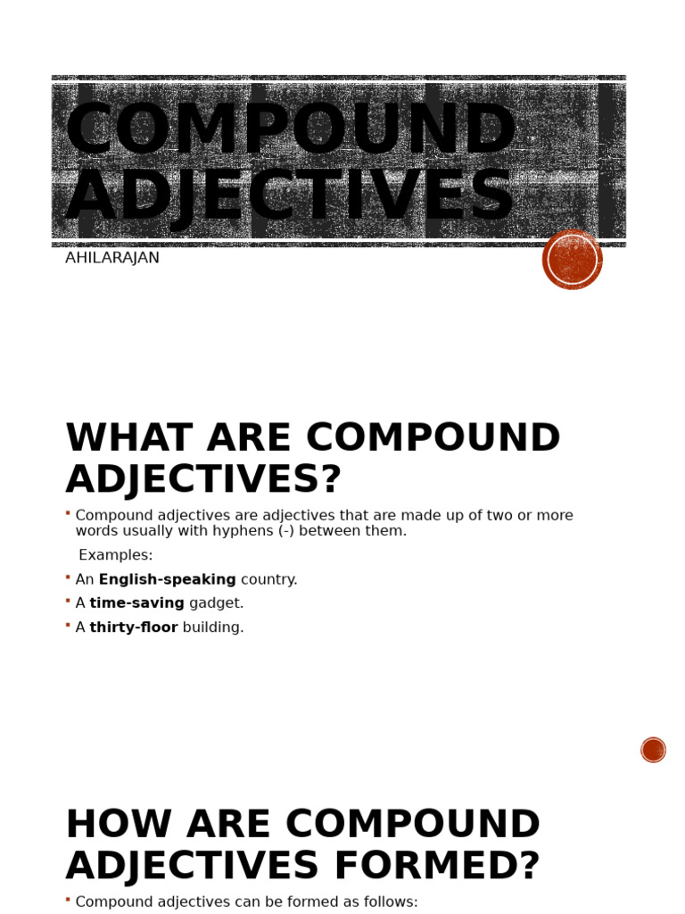 Understanding Compound Adjectives | PDF