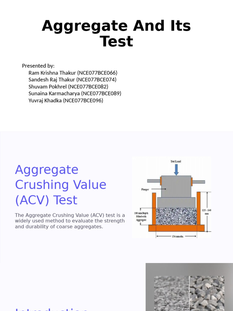 Aggregate and Its Test 1 | PDF | Concrete | Construction Aggregate