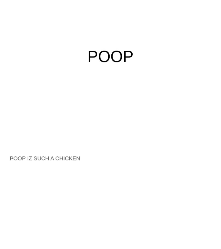 Poop | PDF