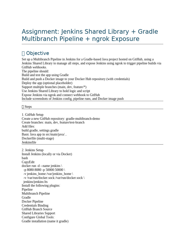Jenkins Multibranch Pipeline Setup Guide | PDF | Java (Programming ...